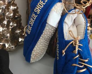 Blue suede shoes ornament 