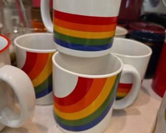 Rainbow mugs