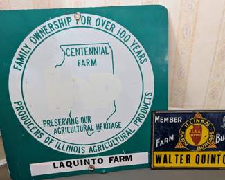 Vintage Signs, Centennial Farm, Farm Bureau