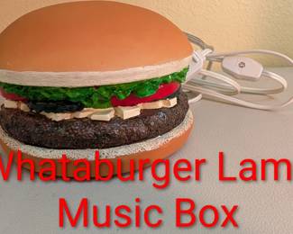 Whataburger Lamp Music Box