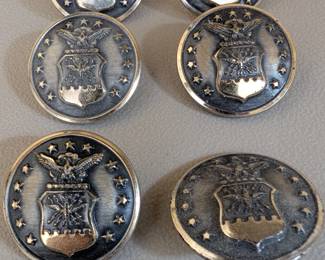 US Air Force 13 Star Buttons