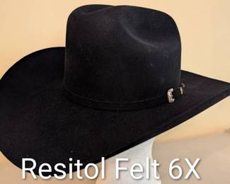 Resistol Felt 6X Cowboy Hat