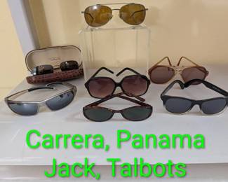 Sunglasses: Carrera, Panama Jack, Talbots