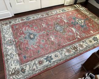 Channing Persianstyle Wool Rug pink Blue Taupe And Cream