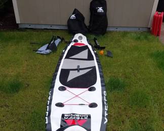 Two Inflatable Paddle Boards With Accessories