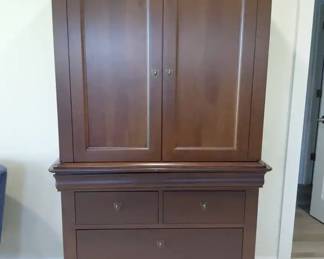 Sleek Newport Cabinet Solid Wood Wardrobe