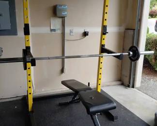 Multifunction Power Rack, Flybird Bench, Weights And Rack