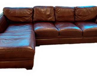 Stunning Hancock Moore Fine Leather L Shaped Sofa