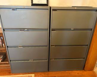 Two individual file cabinets
