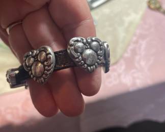 VINTAGE BRIGHTON DISNEY  LEATHER  MICKEY BRACELET