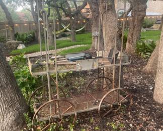 AMAZING IRON GARDEN /PLANTING CART -  