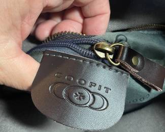  large gray designer purse 