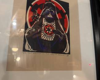 Framed Original Screenprint "Sad Devotion To That Ancient Religion" Signed JD - Artists Proof