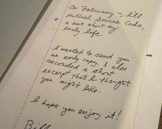 "Source Code/>, My Beginnings" Signed by Bill Gates with Special Note, Message and Recorded Cassette Tape by Bill Gates to the Owner