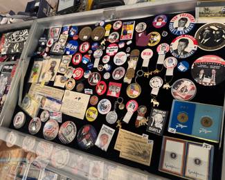 Vintage Political Pins, Buttons and Collectibles