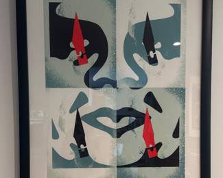 Framed Silkscreen Print "Cut It Up - Do It Yourself" Signed Shepard Fairey / Edition 435/500 