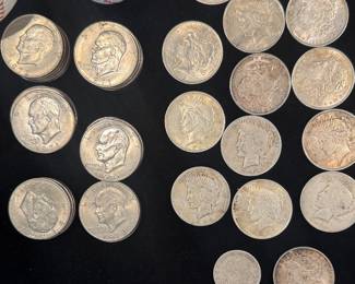 Large Collection of Sterling Silver US Coins