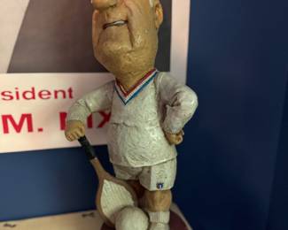 Kimro Jaru Pottery Statue of Former Vice President Spiro Agnew 1970