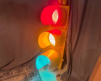 Fully Functional Electric Plug-In Converted Authentic Stop Light 