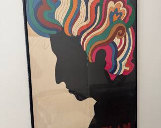 Framed Bonus Insert Poster "Bob Dylan's Greatest Hits" Designed by Milton Glaser