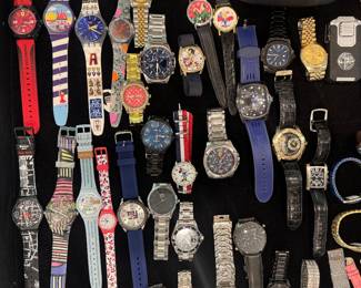 Large Collection of Vintage Swatch & Other Branded Wristwatches