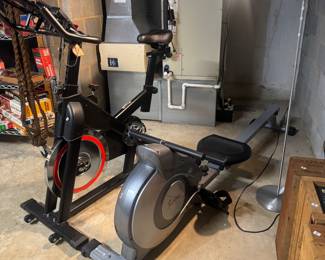 Sunny Row Machine & HXD-ERGO Stationary Exercise Bike 