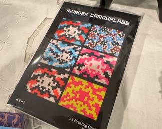 Invader Camo Greeting Cards produced by HENI