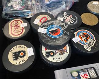 Collection of Signed NHL Player Hockey Pucks