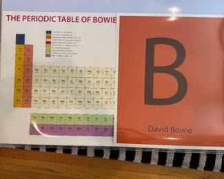 Print of "The Periodic Table of Bowie" Signed Paul Robertson 2005