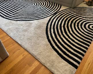 Balta Honnecourt White Contemporary Area Rug (120"L x 96"W)