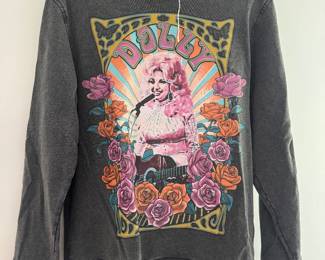 Women's Dollywood Mineral Wash Graphic Sweatshirt Size S