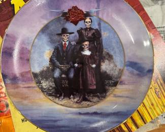 Hamilton Collection Limited Edition "Grateful Dead Family Album" Collector Plate Featuring Artwork by Stanley Mouse for the Grateful Dead