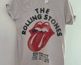 Women's Vintage-Style The Rolling Stones "Tour Americas '75" Graphic T-Shirt Size XS
