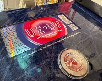 U2:UV Achtung Baby Live at Sphere VIP Box Set Featuring Medallion & COA