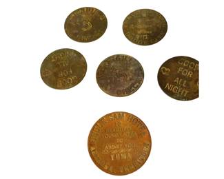 Modern novelty "fantasy" brothel tokens