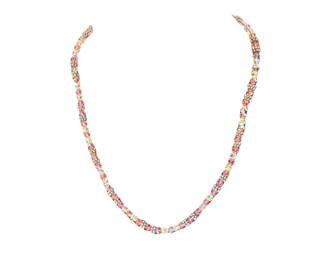 Designer Gemstone Swarovski Crystal Necklace