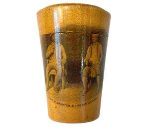 Victorian Scottish Mauchline Ware wooden container
