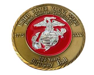 USMC 225th Birthday Ball Challenge Coin