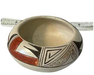 Southwest Native American Pueblo polychrome bowl