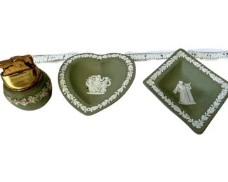 Wedgwood Sage Green Jasperware vanity set