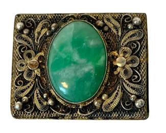 Vintage Chinese Export Silver Filigree Brooch