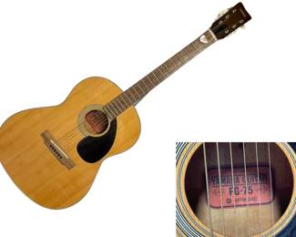 Yamaha FG-75 "Red Label" acoustic folk guitar