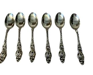 Six Francis I Pattern Sterling Spoons