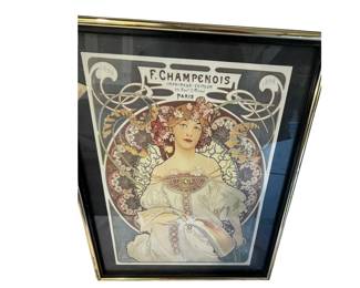 Vintage reproduction print of "Rverie" (Daydream)