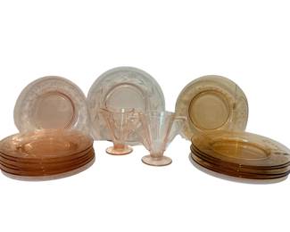 Vintage 1930s Depression Glass