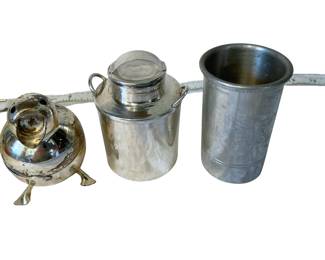 Mid-to-late 20th-century metal table top pieces
