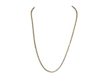 Sterling Rope Chain Necklace