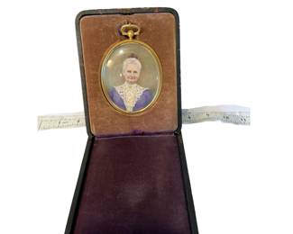 Late Victorian portrait miniature painting