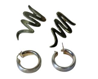 Vintage Mexican sterling silver earrings (2 pair)