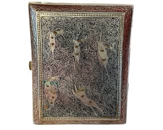 Vintage Persian solid silver cigarette case